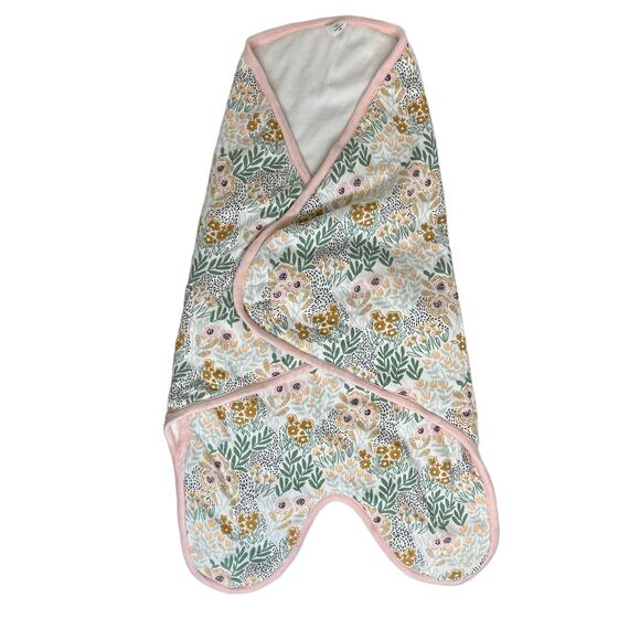Nordstrom COTTON WRAP BABY BUNTING  | NWT | White Pink Wildflowers Print - Picture 11 of 11